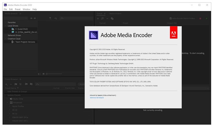 Latest Adobe Media Encoder CC 2020 Full Crack Free Download 64 bit