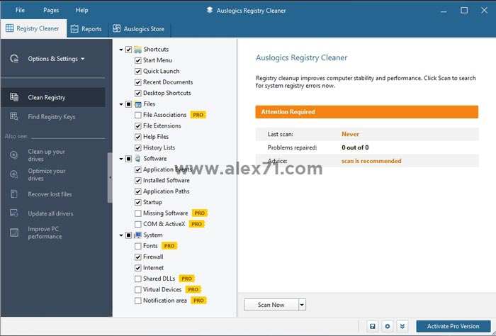 Download Auslogics Registry Cleaner Full Version for Free