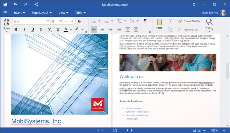 Free Download OfficeSuite Full Crack Free