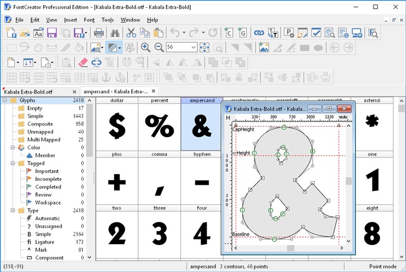 Download FontCreator Pro 12 Final Full Version for free