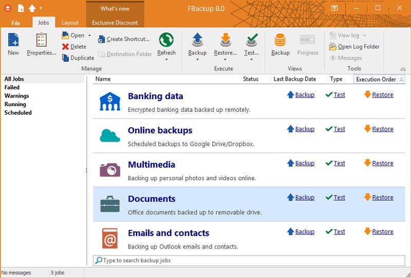 Free Download FBackup Full Latest Version