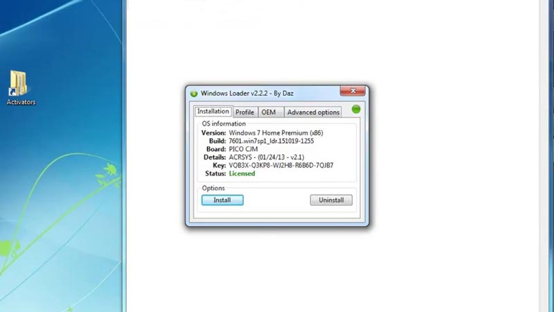 Download Windows 7 Loader Activator Daz Final License for free