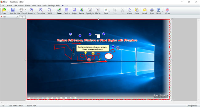 Download FastStone Capture Interface